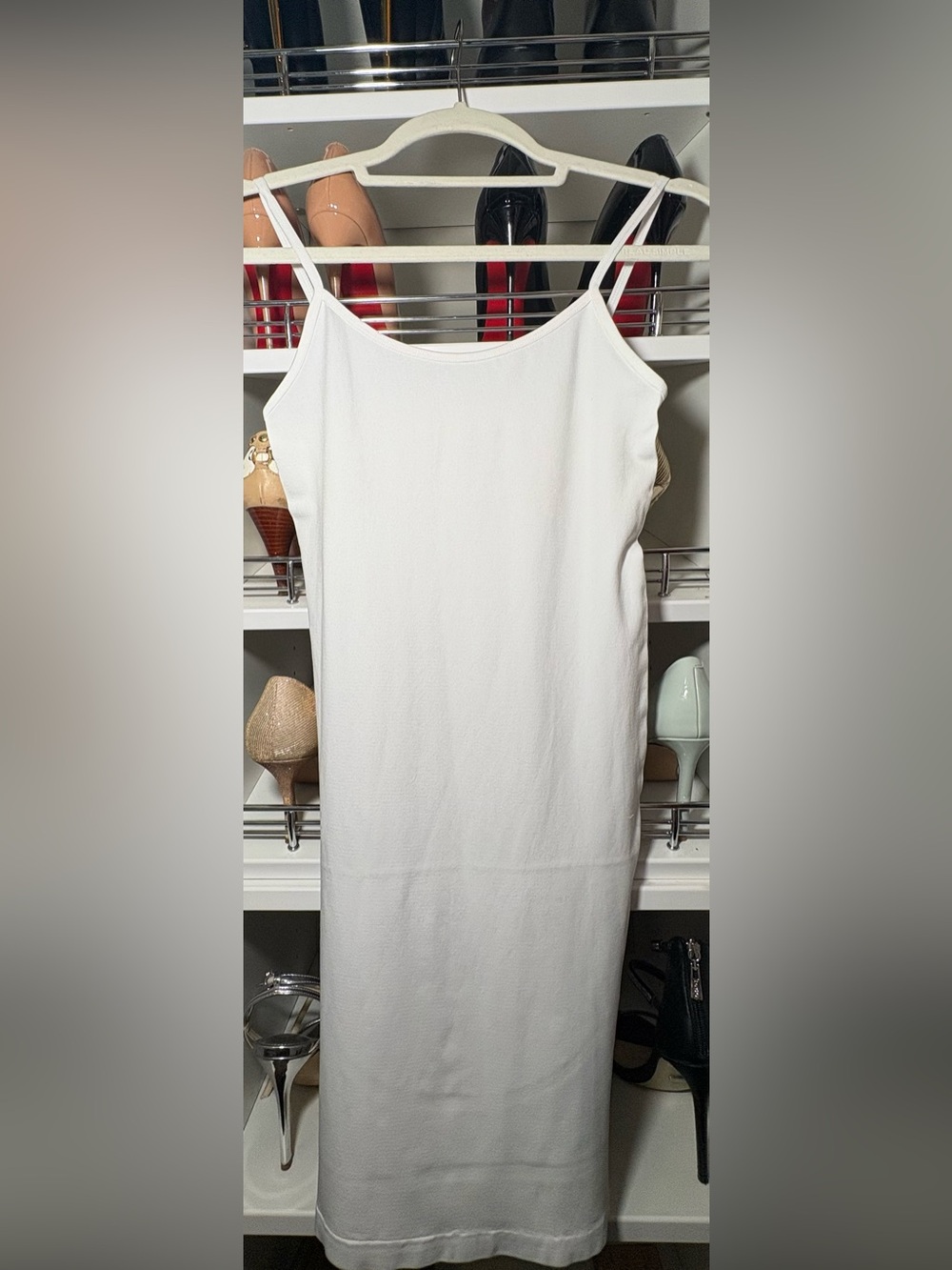 Chriss Zoe OS Tight Bodycon Stretch Spaghetti Strap Sexy Mini Dress - Picture 6 of 15